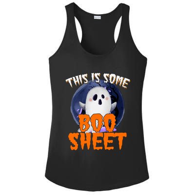 This Is Some Boo Sheet Funny Halloween Ghost Ladies PosiCharge Competitor Racerback Tank