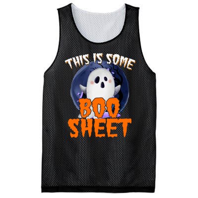 This Is Some Boo Sheet Funny Halloween Ghost Mesh Reversible Basketball Jersey Tank