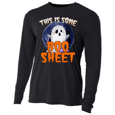 This Is Some Boo Sheet Funny Halloween Ghost Cooling Performance Long Sleeve Crew