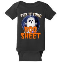 This Is Some Boo Sheet Funny Halloween Ghost Baby Bodysuit