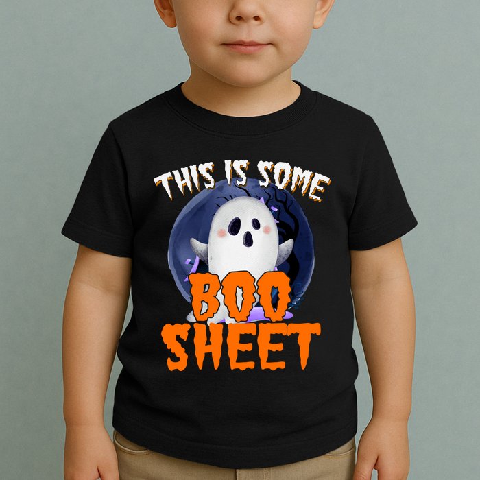 This Is Some Boo Sheet Funny Halloween Ghost Toddler T-Shirt