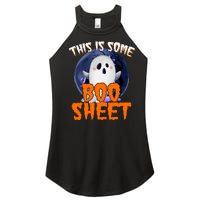 This Is Some Boo Sheet Funny Halloween Ghost Women’s Perfect Tri Rocker Tank