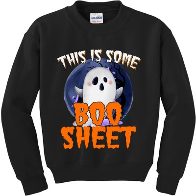 This Is Some Boo Sheet Funny Halloween Ghost Kids Sweatshirt