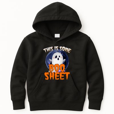 This Is Some Boo Sheet Funny Halloween Ghost Kids Hoodie