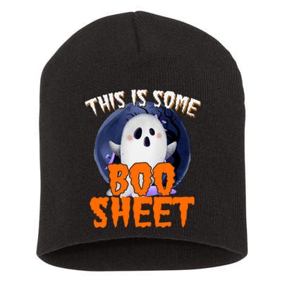 This Is Some Boo Sheet Funny Halloween Ghost Short Acrylic Beanie