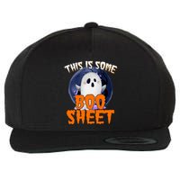 This Is Some Boo Sheet Funny Halloween Ghost Wool Snapback Cap