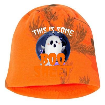 This Is Some Boo Sheet Funny Halloween Ghost Kati - Camo Knit Beanie