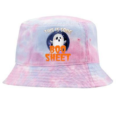 This Is Some Boo Sheet Funny Halloween Ghost Tie-Dyed Bucket Hat