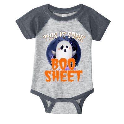 This Is Some Boo Sheet Funny Halloween Ghost Infant Baby Jersey Bodysuit