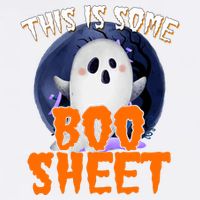 This Is Some Boo Sheet Funny Halloween Ghost Garment-Dyed Sweatshirt