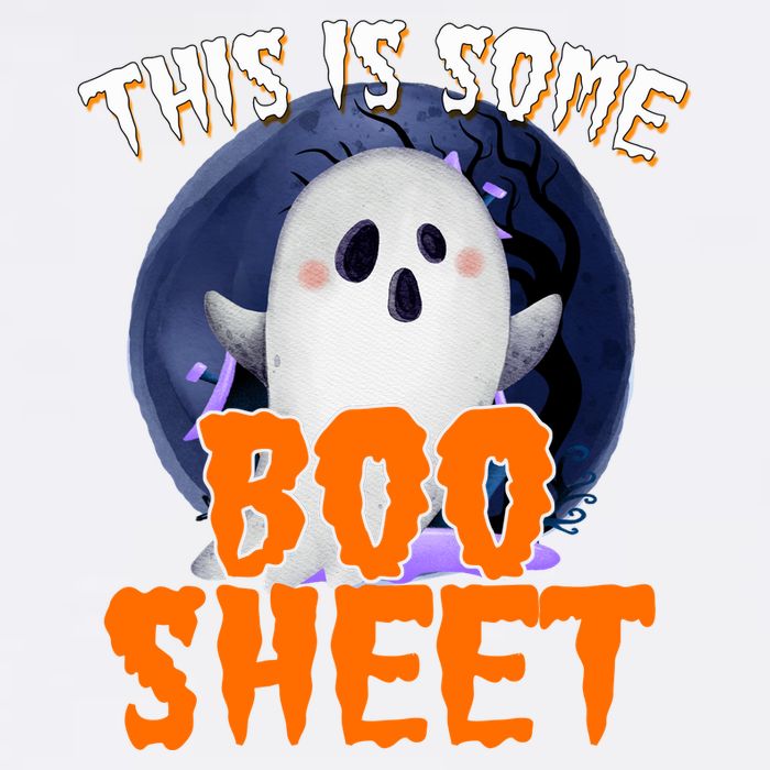 This Is Some Boo Sheet Funny Halloween Ghost Garment-Dyed Sweatshirt