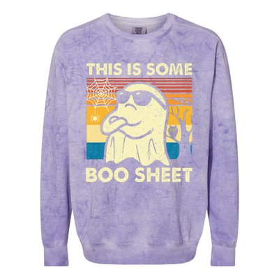 This Is Some Boo Sheet Ghost Colorblast Crewneck Sweatshirt