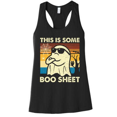 This Is Some Boo Sheet Ghost Women's Racerback Tank