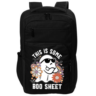 This Is Some Boo Sheet Funny Ghost Halloween Costume Impact Tech Backpack