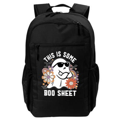 This Is Some Boo Sheet Funny Ghost Halloween Costume Daily Commute Backpack