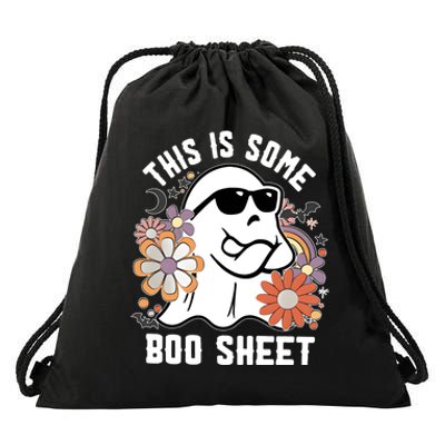 This Is Some Boo Sheet Funny Ghost Halloween Costume Drawstring Bag