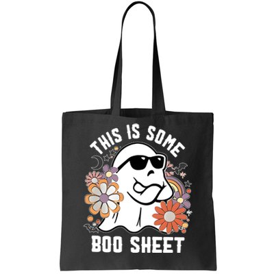 This Is Some Boo Sheet Funny Ghost Halloween Costume Tote Bag