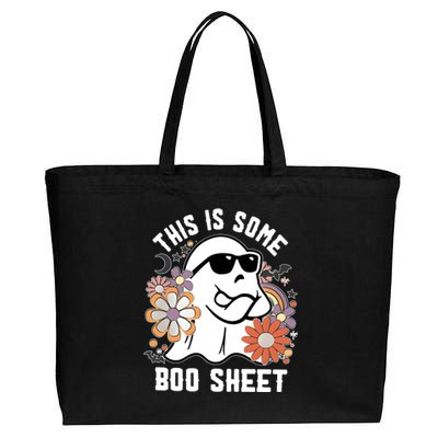 This Is Some Boo Sheet Funny Ghost Halloween Costume Cotton Canvas Jumbo Tote