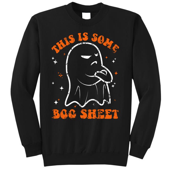 This Is Some Boo Sheet Funny Ghost Halloween Costume Retro Sweatshirt