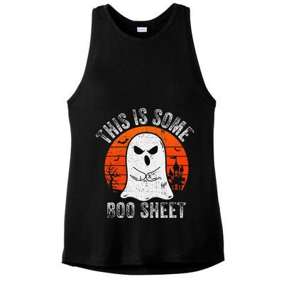 This Is Some Boo Sheet Ghost Halloween Costume Ladies PosiCharge Tri-Blend Wicking Tank