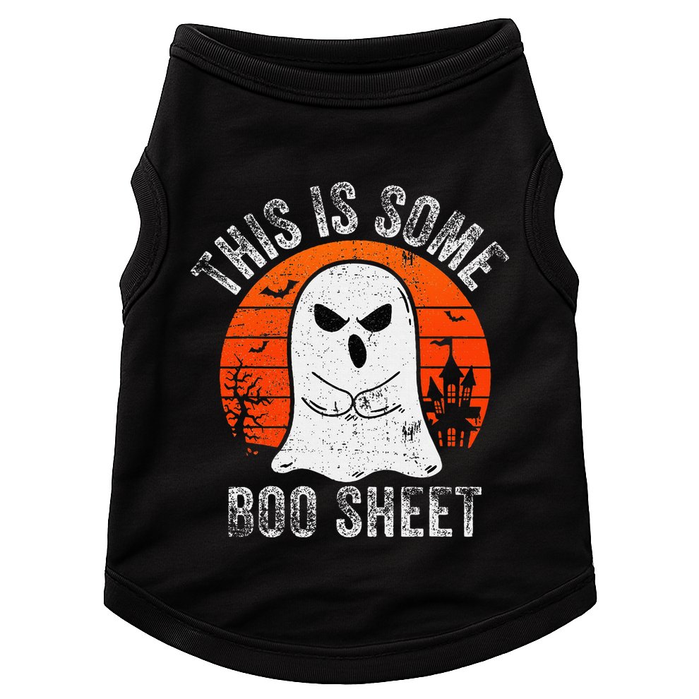This Is Some Boo Sheet Ghost Halloween Costume Doggie Tank