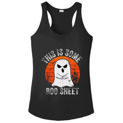 This Is Some Boo Sheet Ghost Halloween Costume Ladies PosiCharge Competitor Racerback Tank