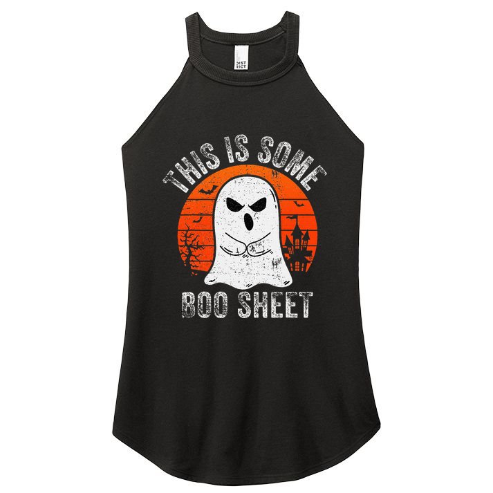 This Is Some Boo Sheet Ghost Halloween Costume Women's Perfect Tri Rocker Tank