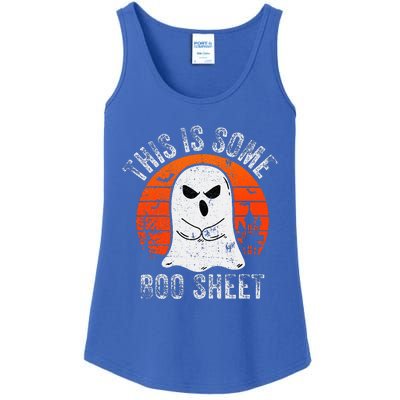 This Is Some Boo Sheet Ghost Halloween Costume Ladies Essential Tank