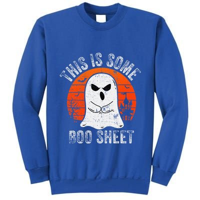This Is Some Boo Sheet Ghost Halloween Costume Tall Sweatshirt