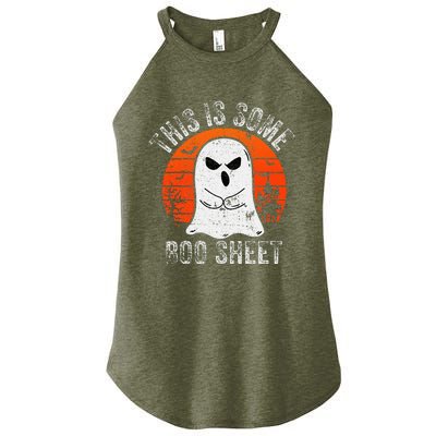 This Is Some Boo Sheet Ghost Halloween Costume Women's Perfect Tri Rocker Tank