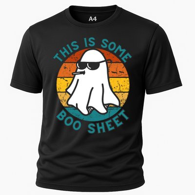 This Is Some Boo Sheet Ghost Halloween Costume Vintage Cooling Performance Crew T-Shirt