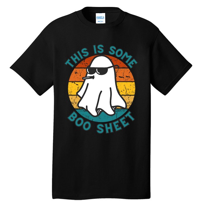 This Is Some Boo Sheet Ghost Halloween Costume Vintage Tall T-Shirt