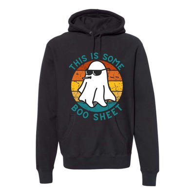 This Is Some Boo Sheet Ghost Halloween Costume Vintage Premium Hoodie