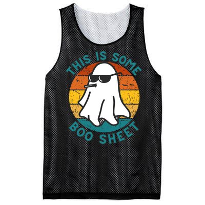 This Is Some Boo Sheet Ghost Halloween Costume Vintage Mesh Reversible Basketball Jersey Tank