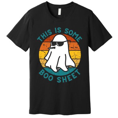 This Is Some Boo Sheet Ghost Halloween Costume Vintage Premium T-Shirt