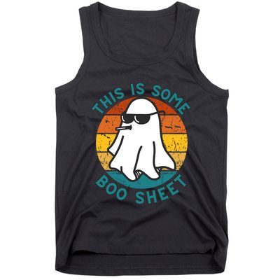 This Is Some Boo Sheet Ghost Halloween Costume Vintage Tank Top