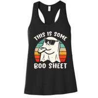 This Is Some Boo Sheet Cool Ghost Funny Halloween Costume Women's Racerback Tank