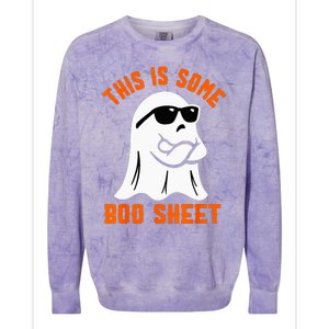 This Is Some Boo Sheet Cool Ghost Funny Halloween Costume Colorblast Crewneck Sweatshirt