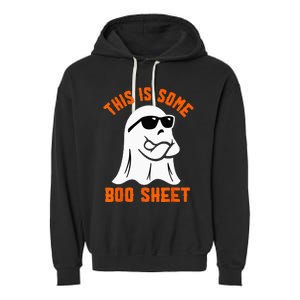 This Is Some Boo Sheet Cool Ghost Funny Halloween Costume Garment-Dyed Fleece Hoodie