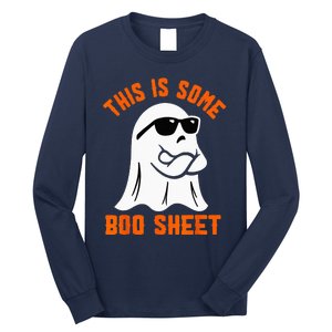 This Is Some Boo Sheet Cool Ghost Funny Halloween Costume Long Sleeve Shirt