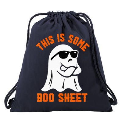 This Is Some Boo Sheet Cool Ghost Funny Halloween Costume Drawstring Bag