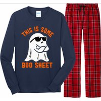 This Is Some Boo Sheet Cool Ghost Funny Halloween Costume Long Sleeve Pajama Set