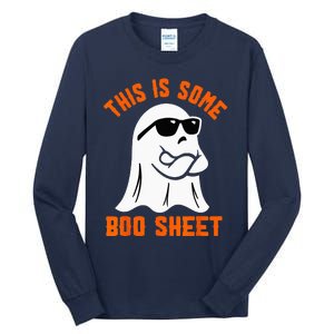 This Is Some Boo Sheet Cool Ghost Funny Halloween Costume Tall Long Sleeve T-Shirt