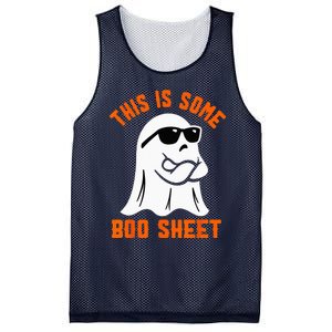 This Is Some Boo Sheet Cool Ghost Funny Halloween Costume Mesh Reversible Basketball Jersey Tank