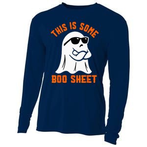 This Is Some Boo Sheet Cool Ghost Funny Halloween Costume Cooling Performance Long Sleeve Crew