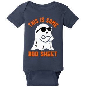 This Is Some Boo Sheet Cool Ghost Funny Halloween Costume Baby Bodysuit