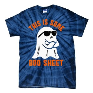 This Is Some Boo Sheet Cool Ghost Funny Halloween Costume Tie-Dye T-Shirt