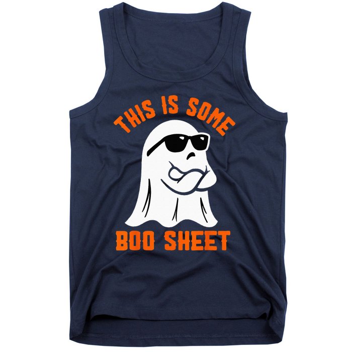 This Is Some Boo Sheet Cool Ghost Funny Halloween Costume Tank Top