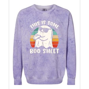 This Is Some Boo Sheet Funny Halloween Ghost Colorblast Crewneck Sweatshirt