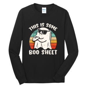 This Is Some Boo Sheet Funny Halloween Ghost Tall Long Sleeve T-Shirt